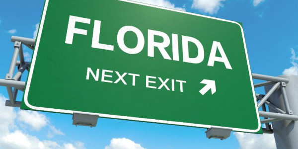 Ausfahrt Florida Schild