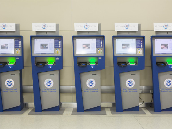 Kioske für das Global Entry Verfahren