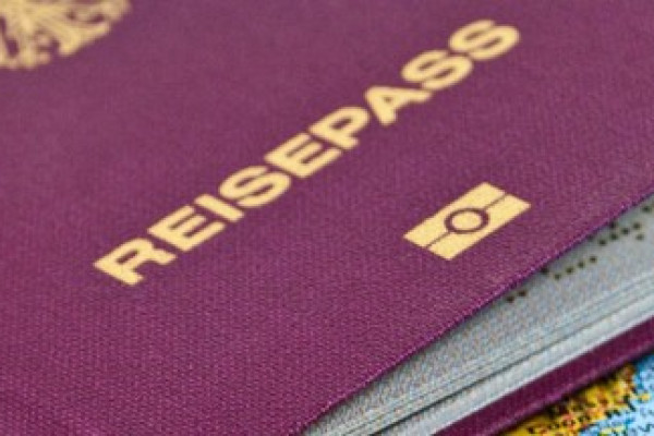 biometrischer Reisepass Logo gold2